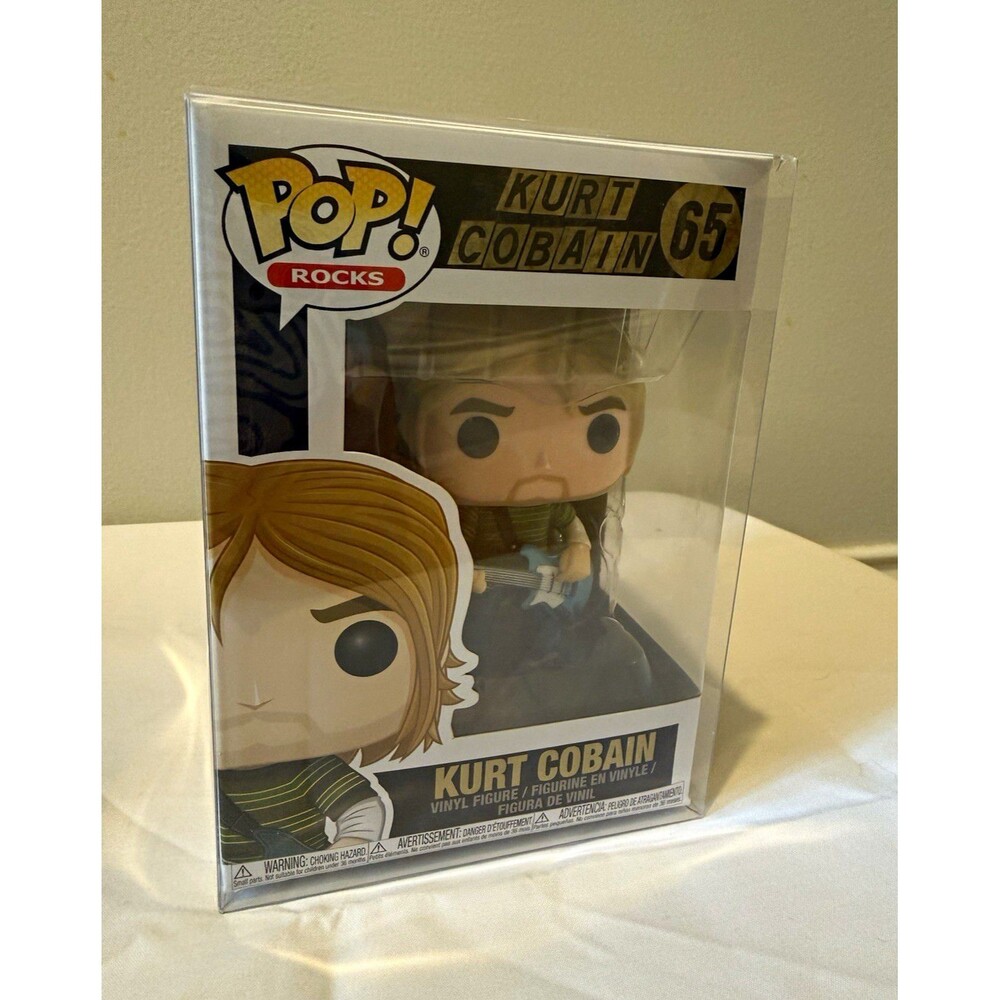 Funko Pop! Rocks Kurt Cobain #65 Nirvana Vinyl Figure VAULTED Unopened Mint